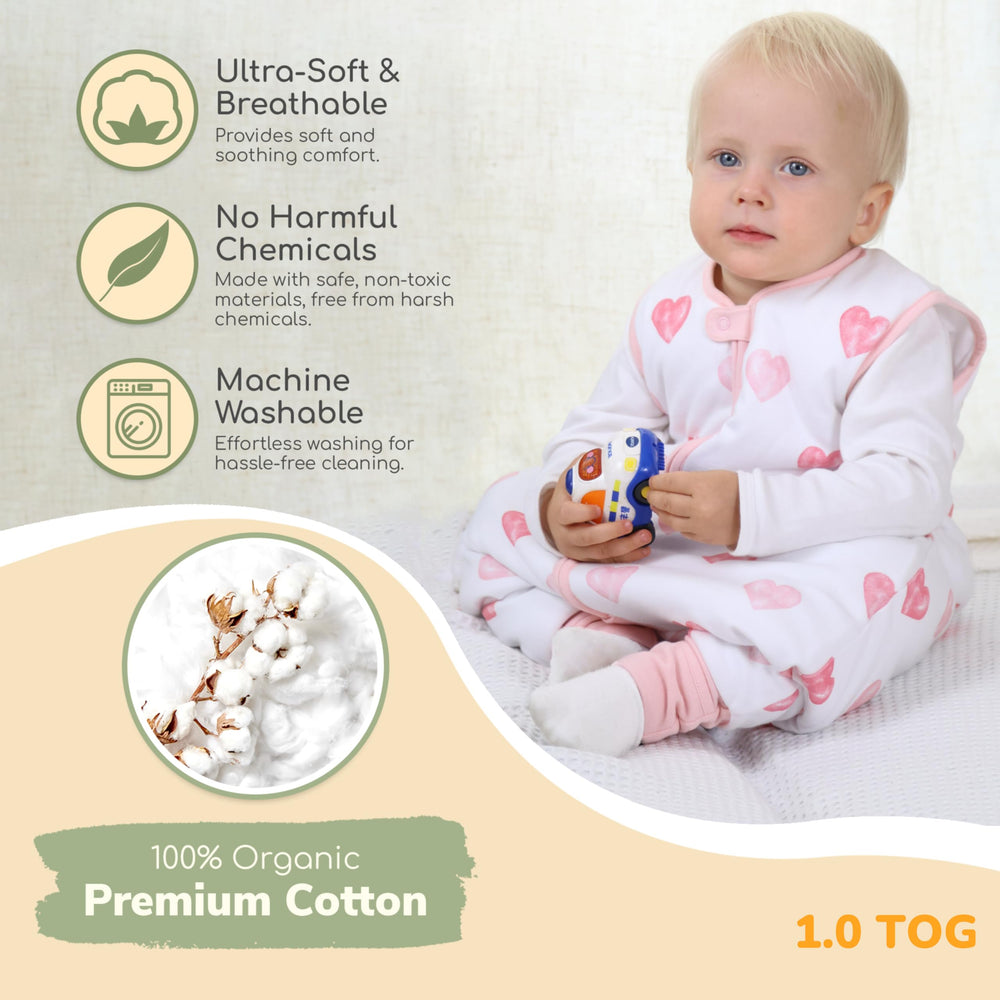 Mama Cheetah breathable organic cotton keeps skin soft