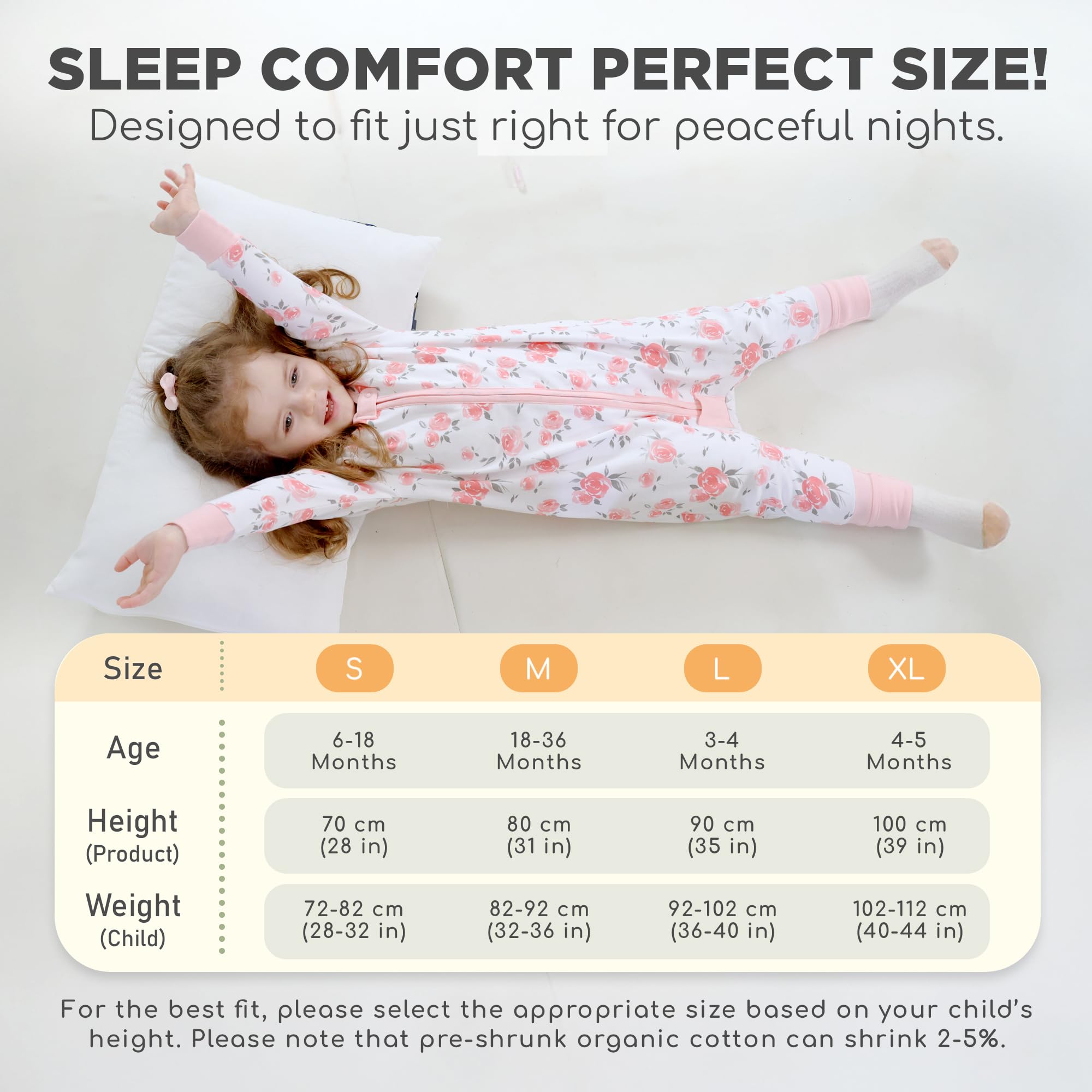 Mama Cheetah durable, machine-washable sleepsack preserves softness.