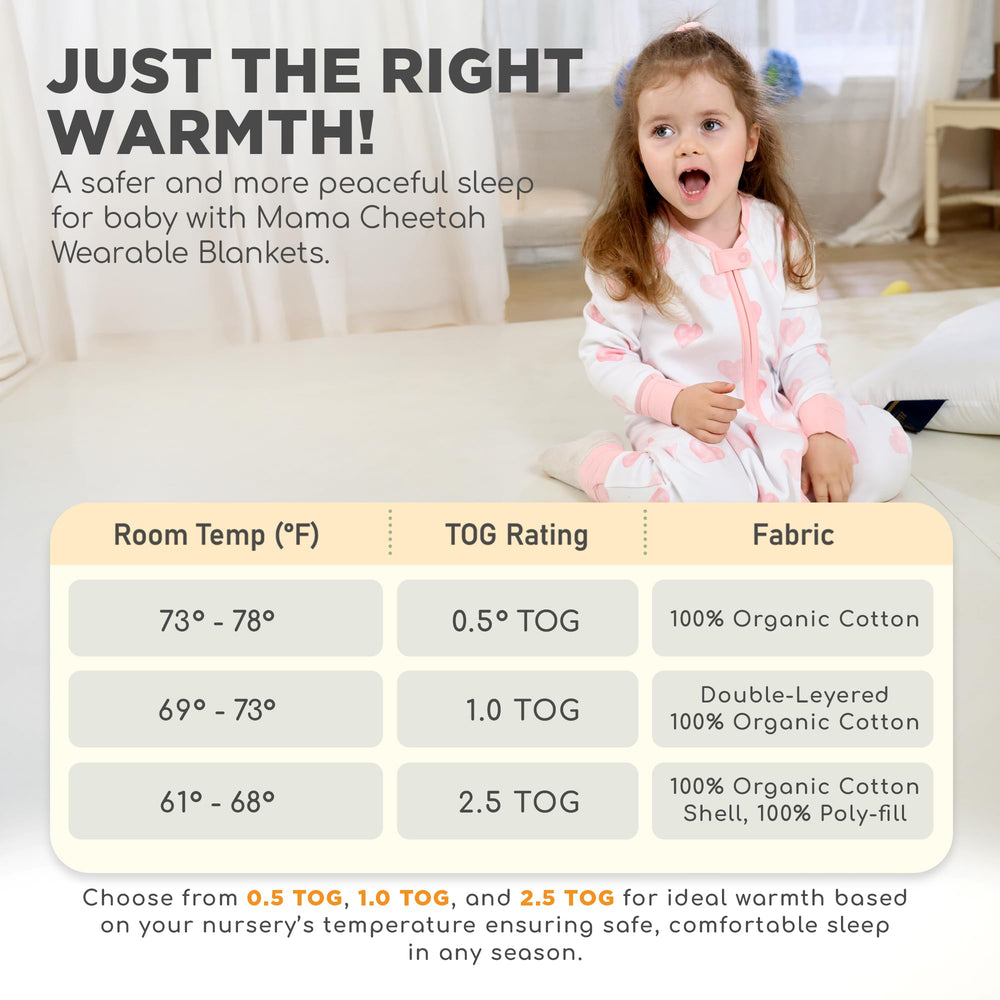Mama Cheetah unisex colors and patterns suit both boys and girls.