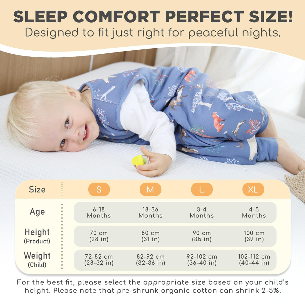 Mama Cheetah size guide helps fit growing toddlers comfortably.