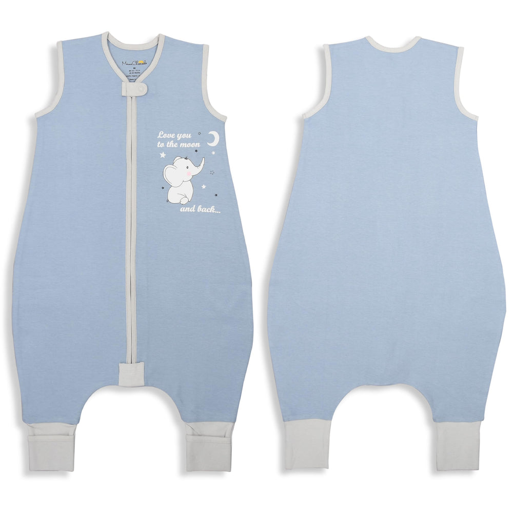 Mama Cheetah sleepsack bottom zipper cover keeps hands safe from unzipping.