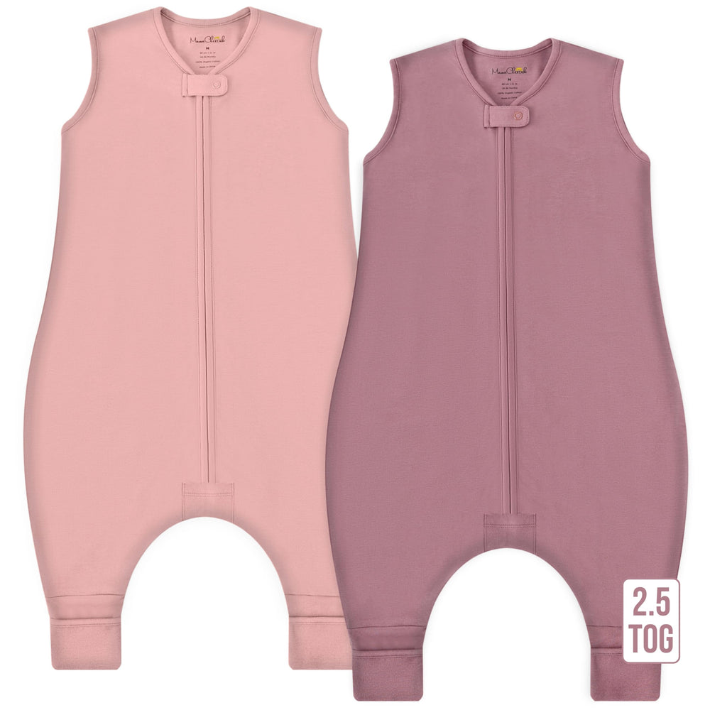 Mama Cheetah toddler sleep sack with feet keeps 4T-5T warm and cozy.