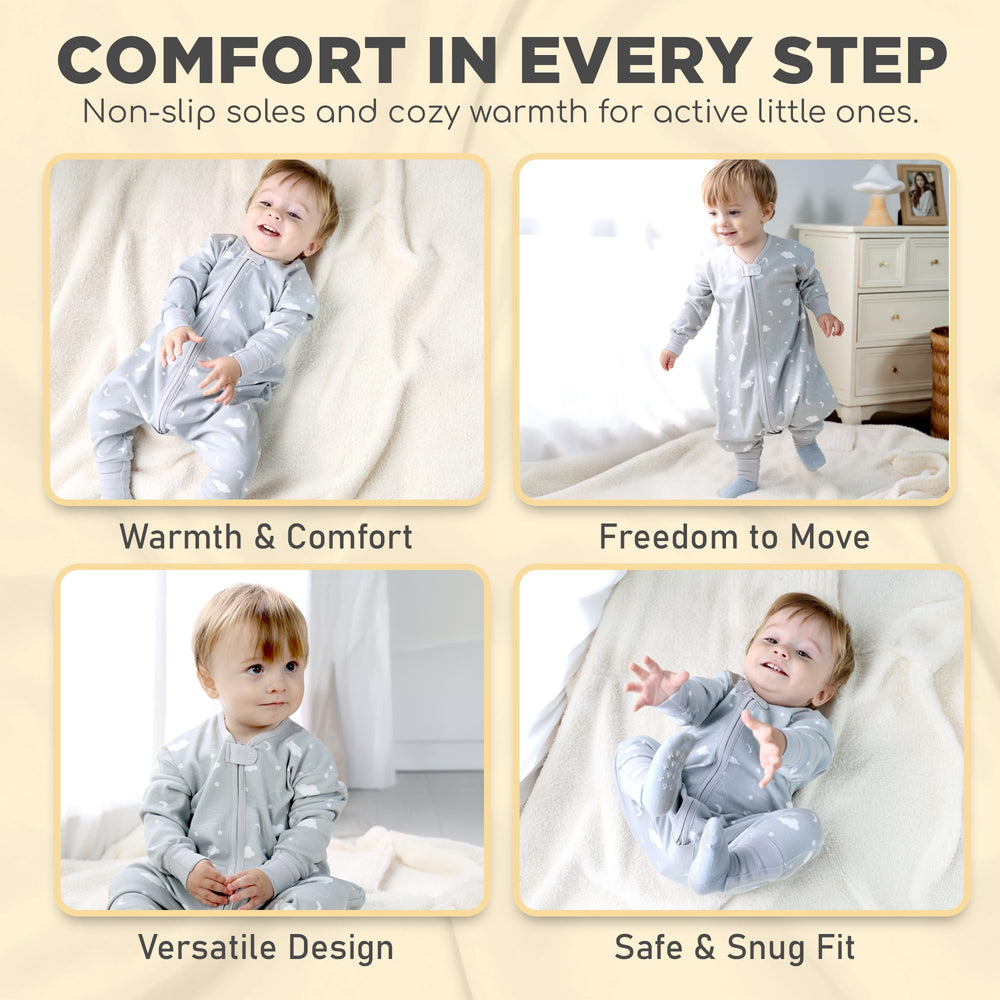 Four sizes from 6 months to 5 years support growing children.