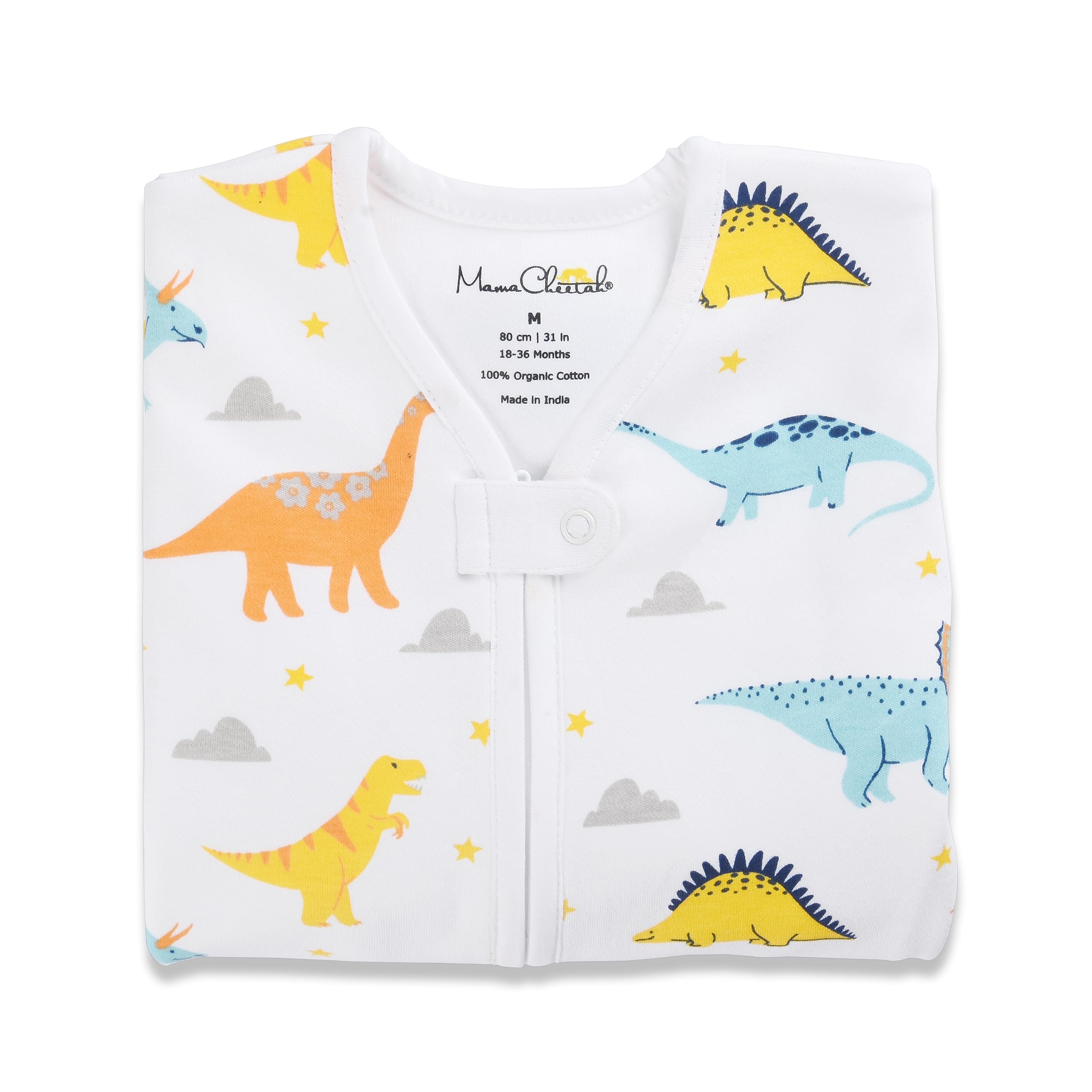 Mama Cheetah toddler sleep sack sizes chart helps growth-friendly fits