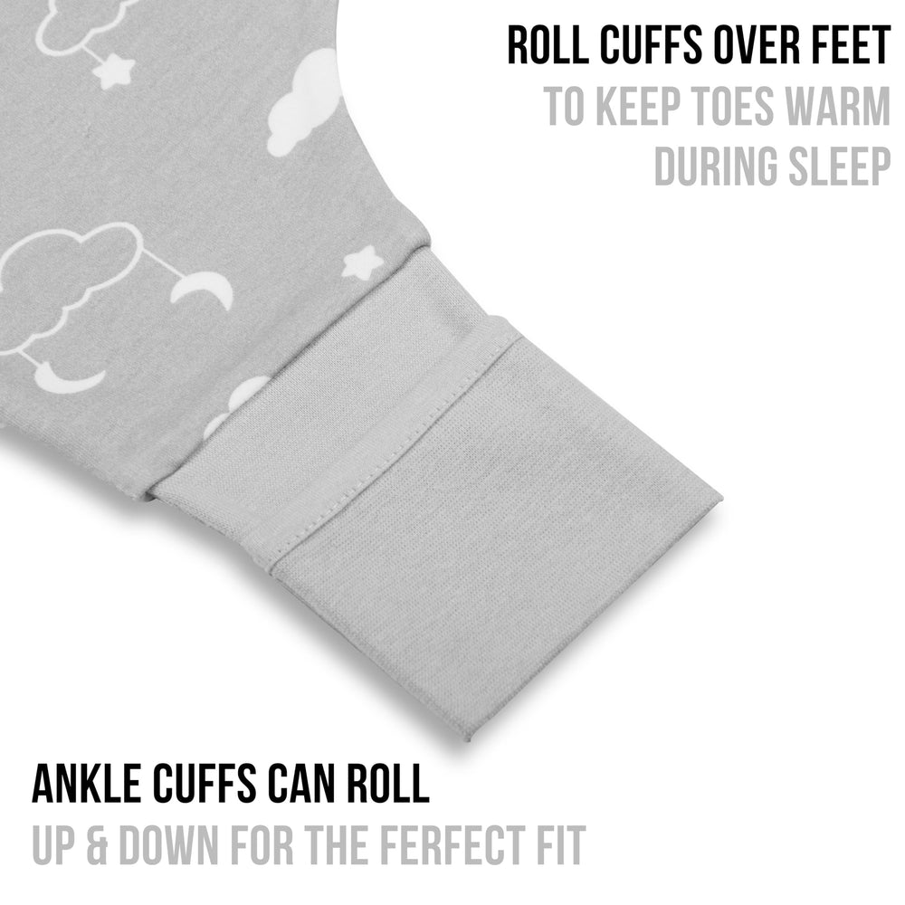 Breathable organic fabric of Mama Cheetah sleep sack for temperature balance