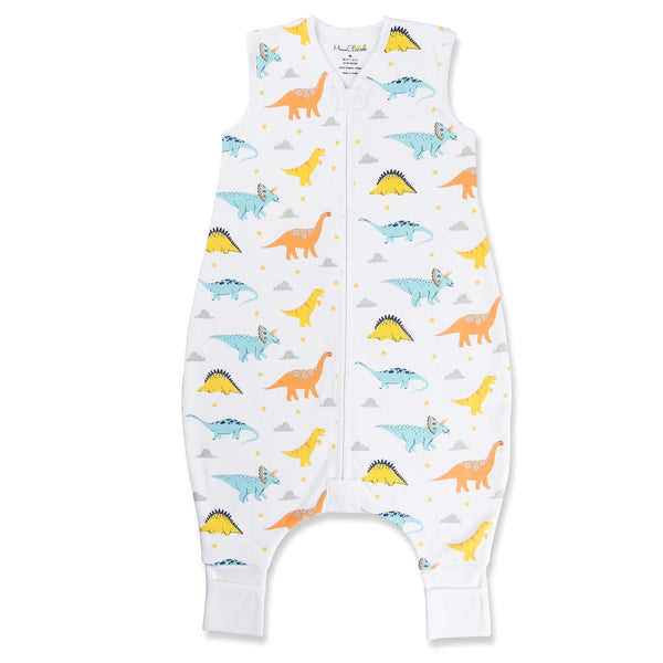 Mama Cheetah Toddler Sleep Sack with Feet front view showing feet openings for mobility