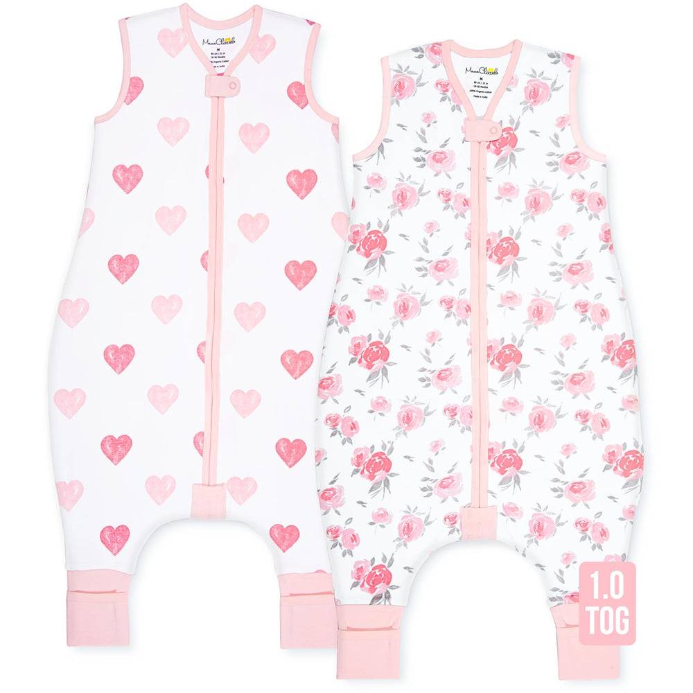 Mama Cheetah toddler sleep sack with feet provides soft breathable warmth for restful nights