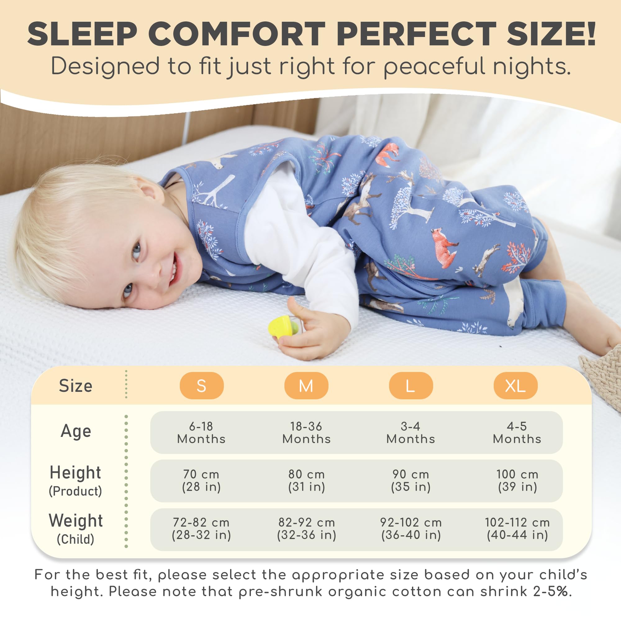 Mama Cheetah Travel-Friendly Sleep Sack ideal for family trips.