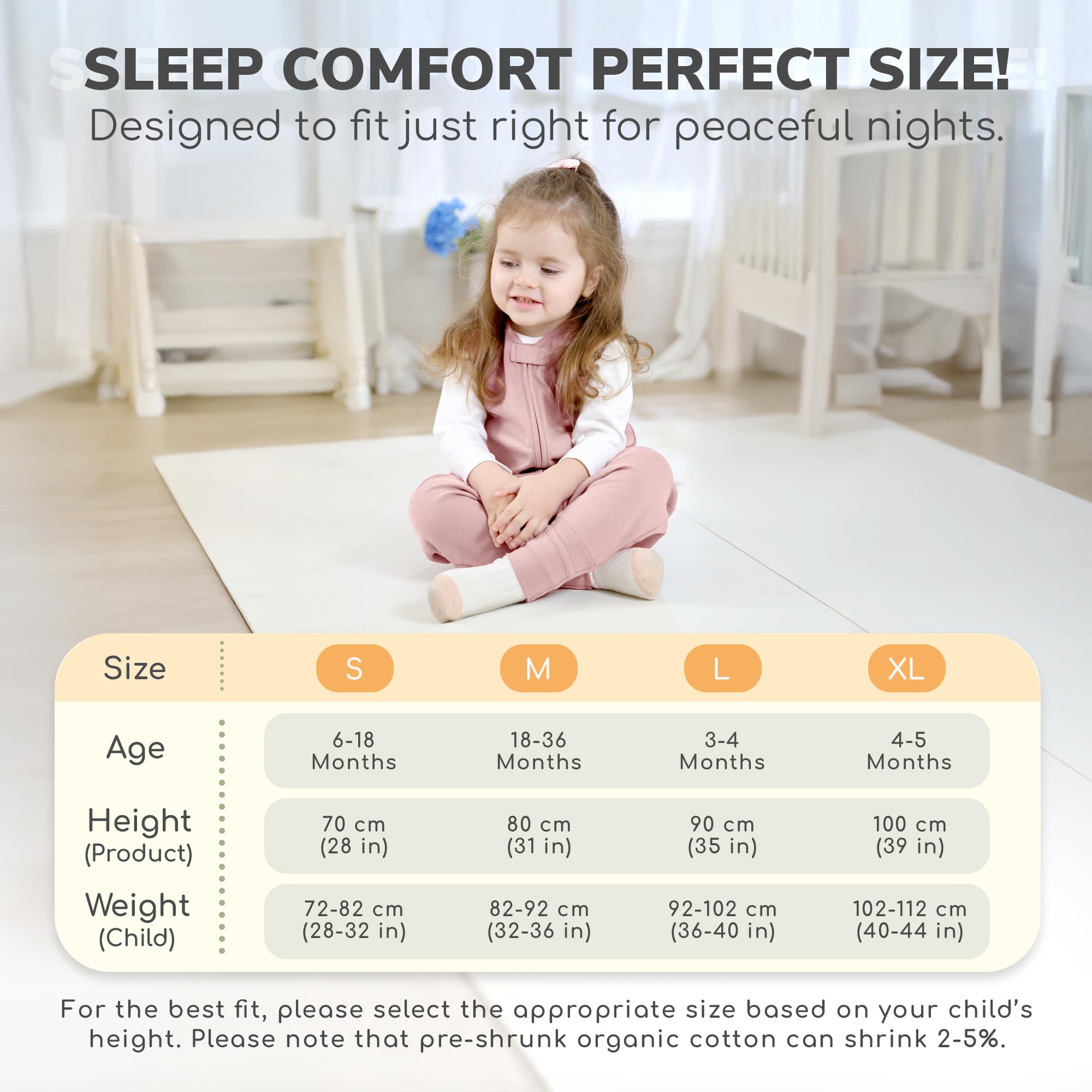 Travel-friendly sleepsack packs easily for family trips.