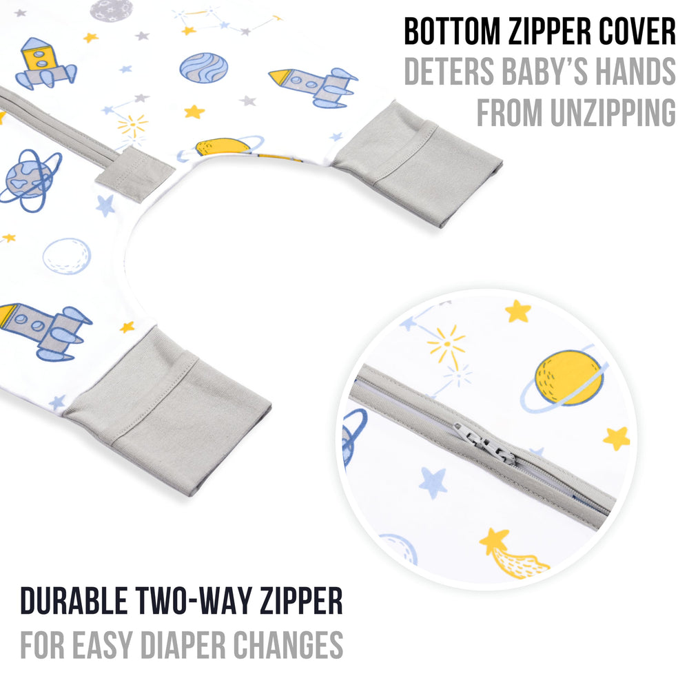 Mama Cheetah travel-friendly sleepsack packs easily for trips and visits.