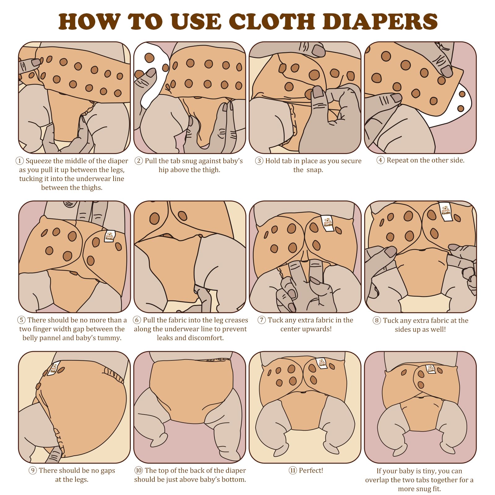 Mama Koala 3.0 back-opening design simplifies stuffing inserts.