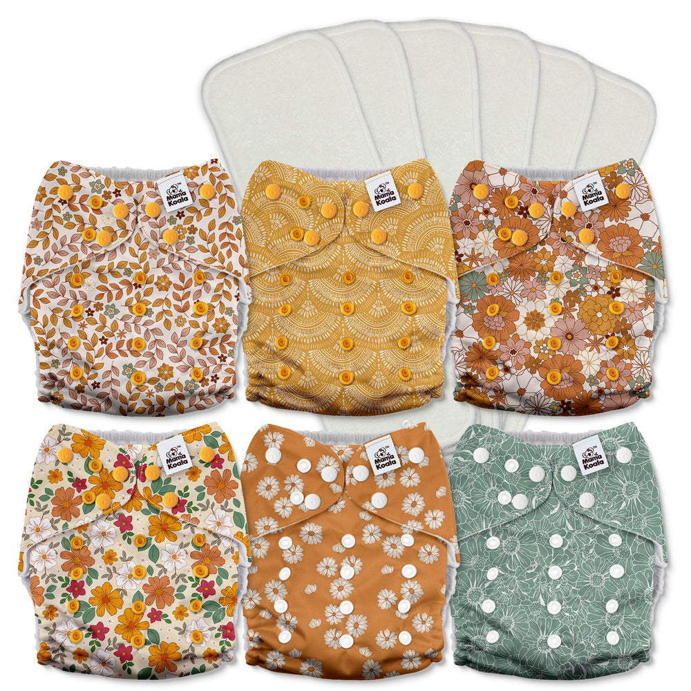 Mama Koala 3.0 pocket diaper with crossover snaps for secure fit and leak prevention