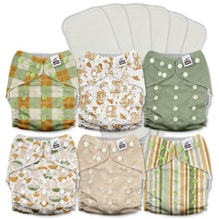 Mama Koala 3.0 pocket diaper with crossover snaps for secure fit and leak protection.