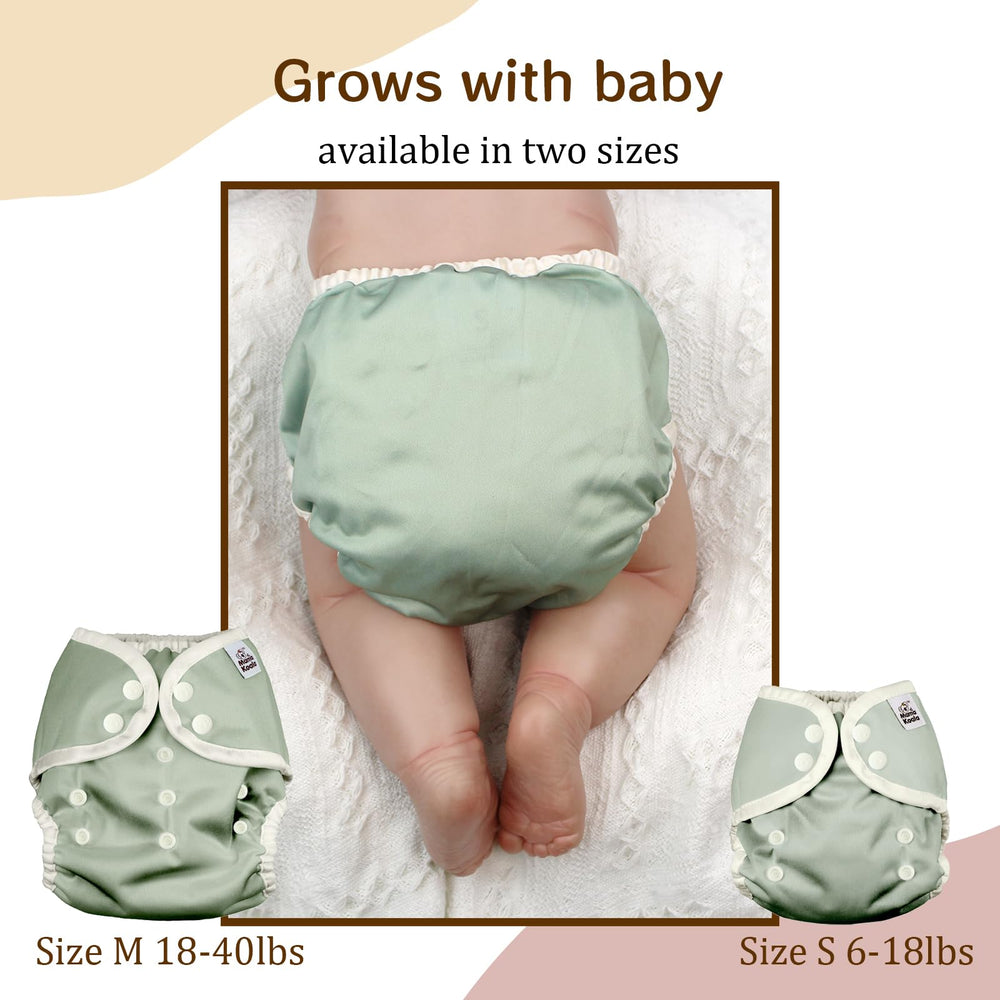 Mama Koala easy wipe-clean cover simplifies diaper changes.