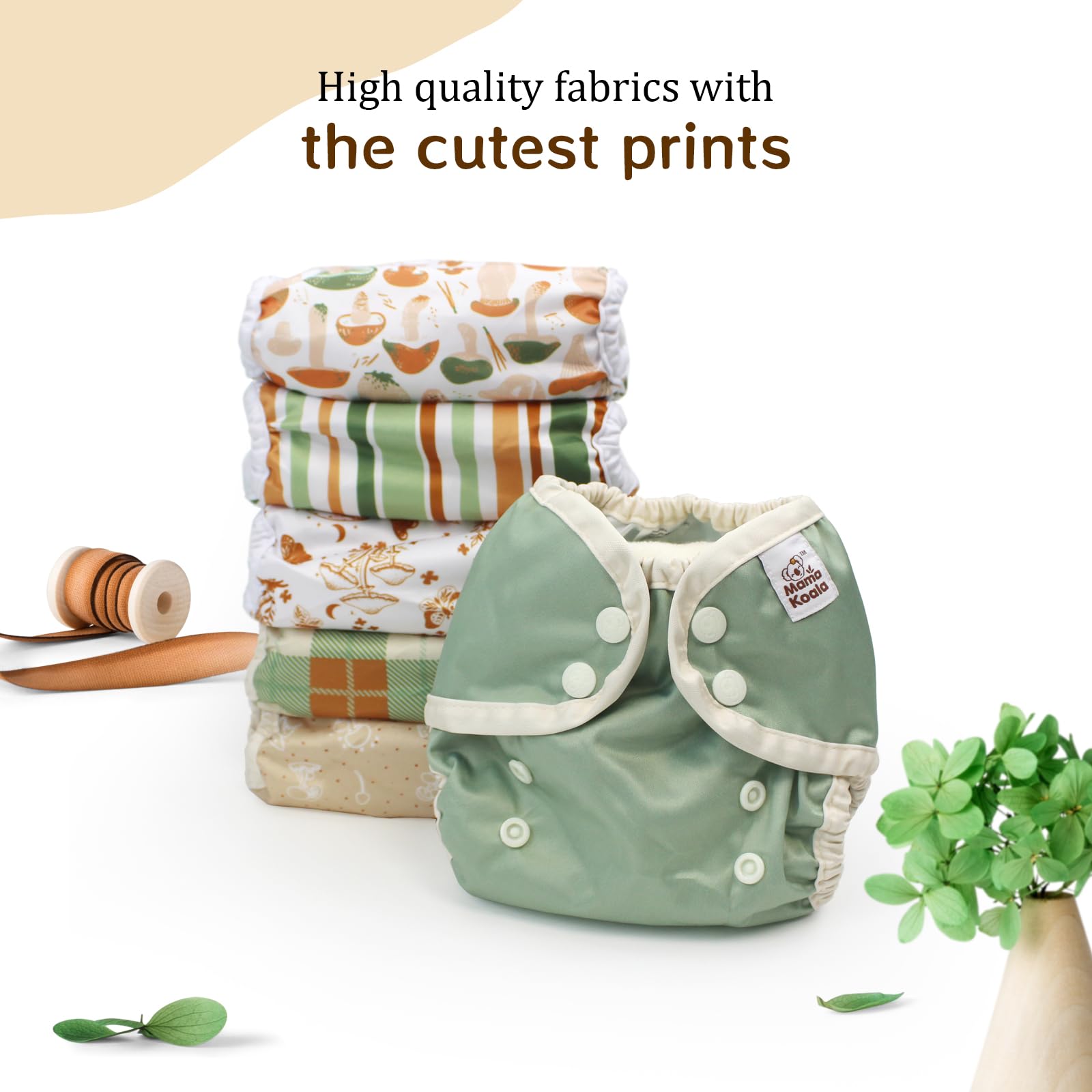 Mama Koala recycled materials add eco-friendly flair to cloth diapering.