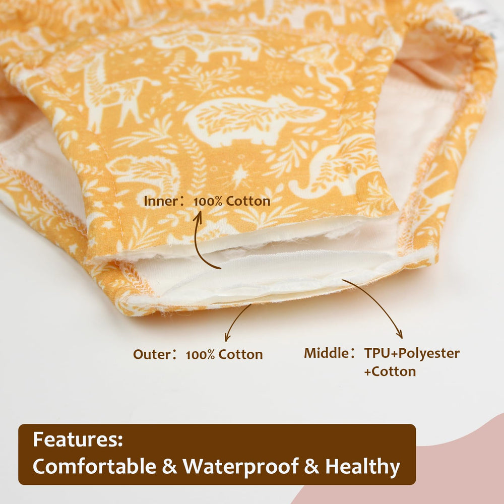 Mama Koala padding image shows absorbent middle layer for confident leak protection.