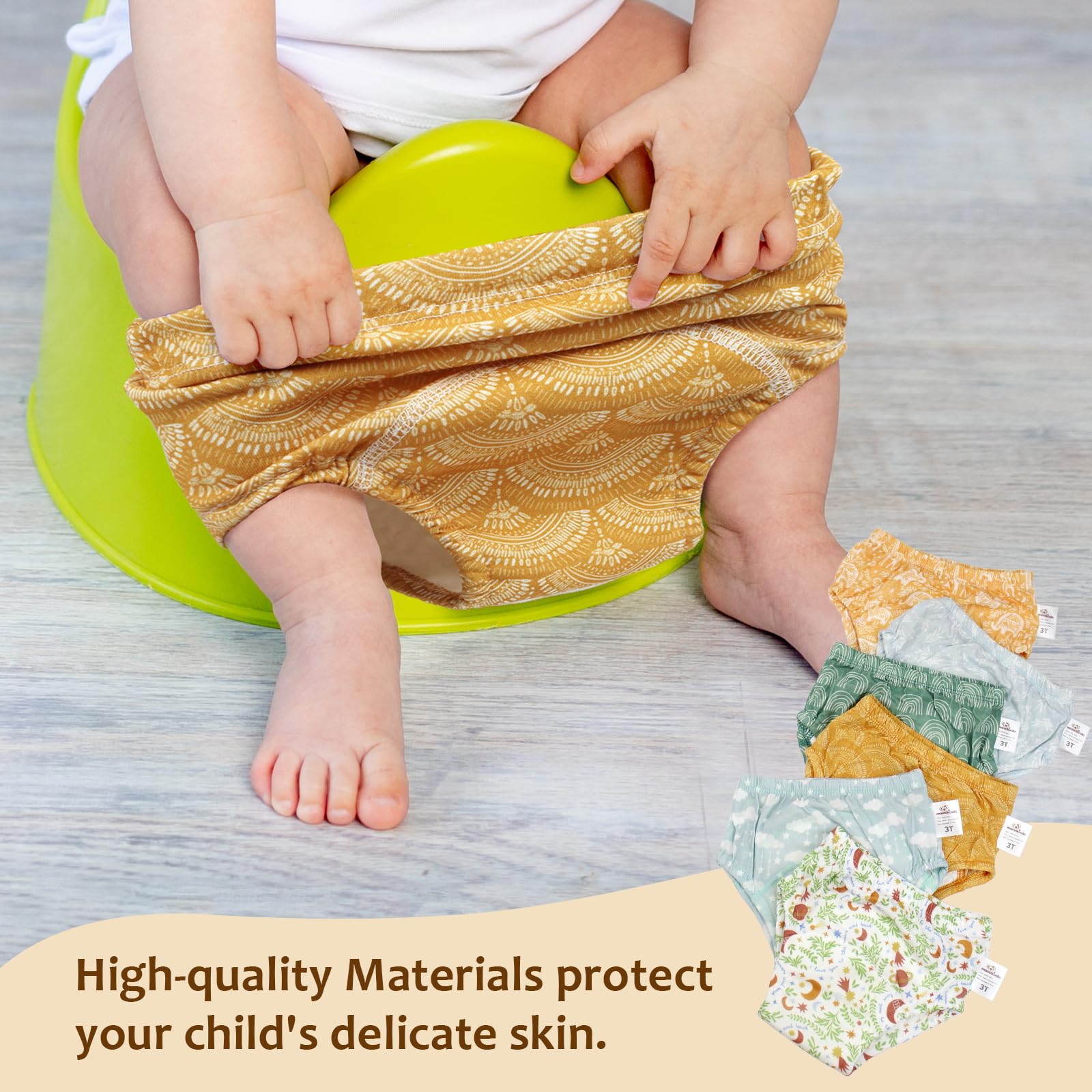 Mama Koala cotton fabric close-up showcases soft outer and inner layers.