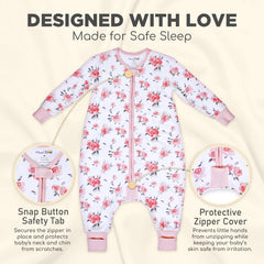 Mama Cheetah 0.5 TOG organic cotton keeps baby comfortable without overheating.