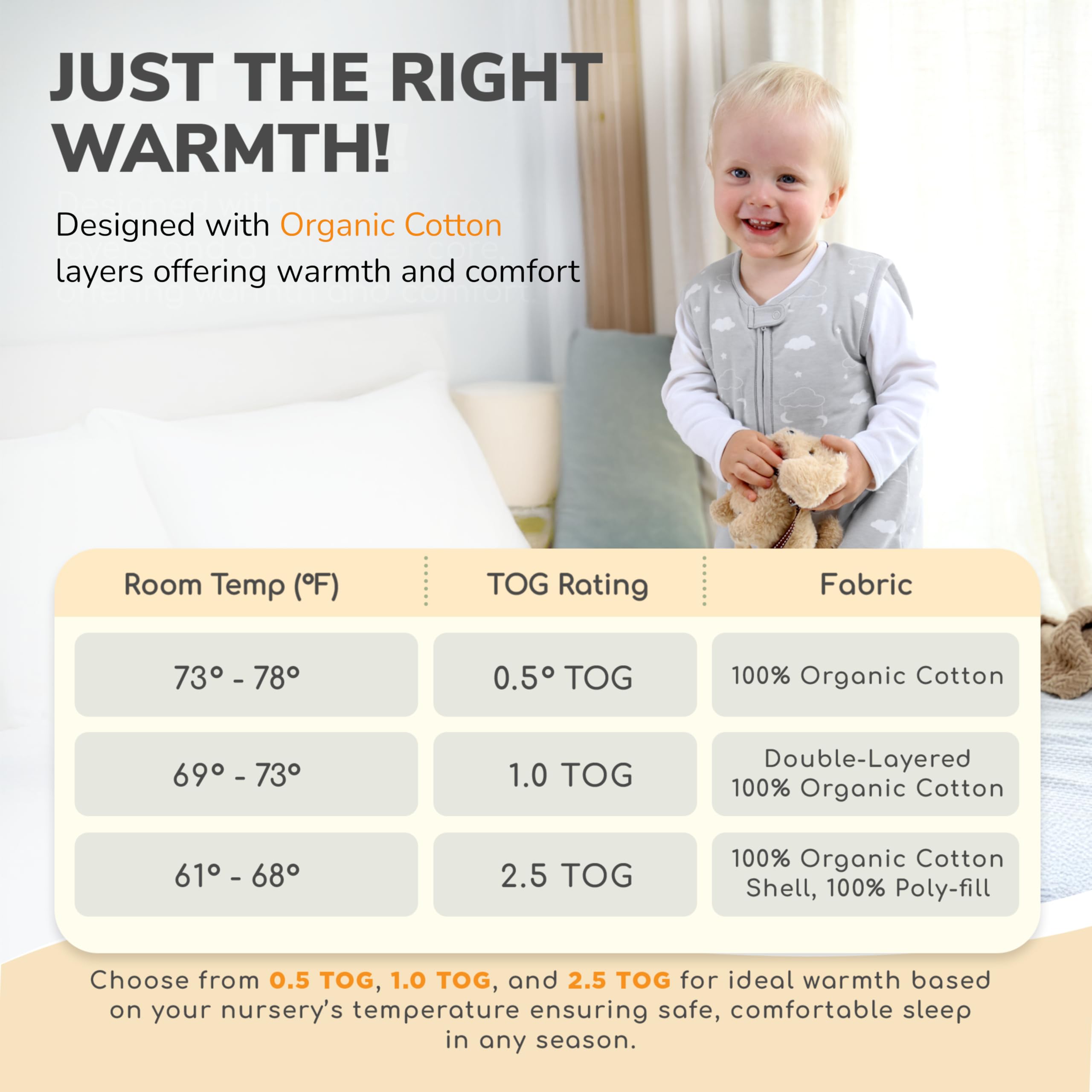Mama Cheetah bottom zipper cover protects little hands from unzipping.