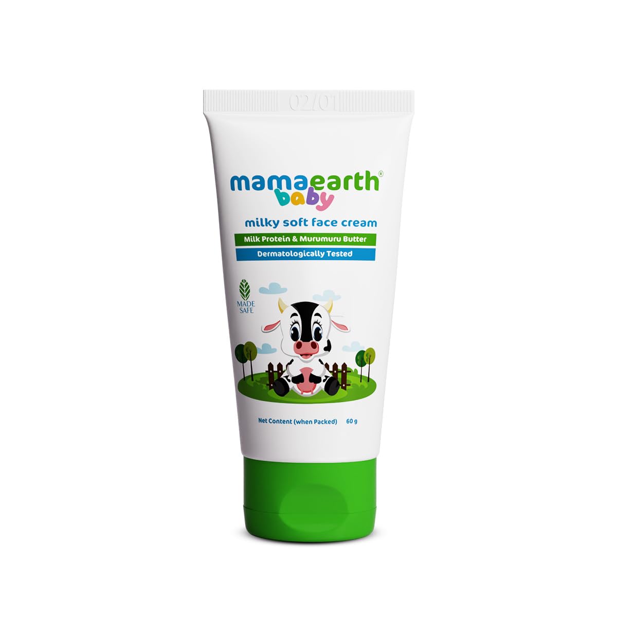 Mamaearth Milky Soft Face Cream tube for gentle daily baby care.