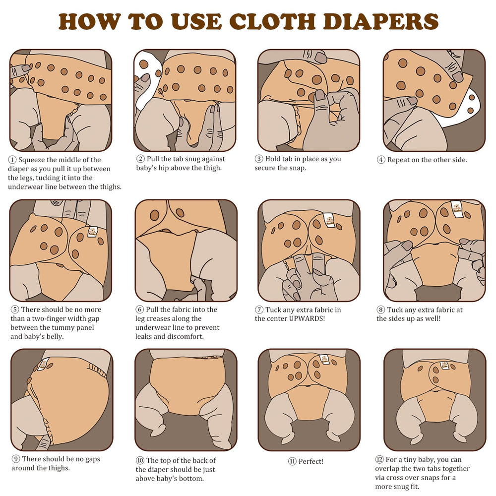 Athletic-wicking Jersey interior keeps baby dry in Mama Koala 3.0 diaper.