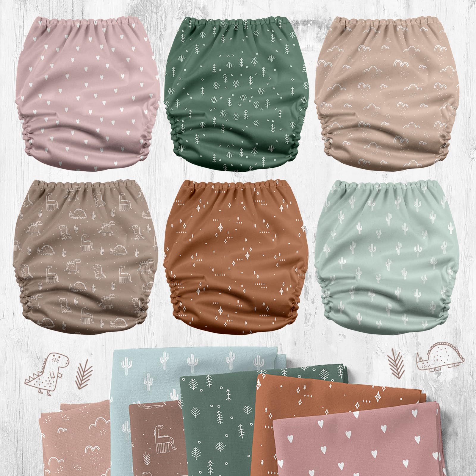 Mama Koala 3.0 pocket diaper open shows easy insert placement for reusable use.