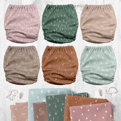 Mama Koala 3.0 pocket diaper open shows easy insert placement for reusable use.