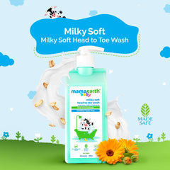 MAMAEARTH Milky Soft formula with oats milk calendula close-up ingredients