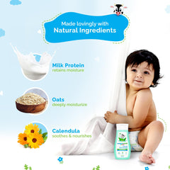 MAMAEARTH Milky Soft formula leaving skin feeling soft after rinse