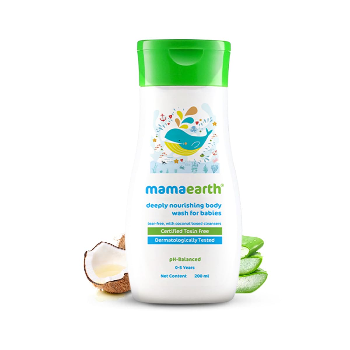 Mamaearth daily-use wash safe for newborns and toddlers during baths.