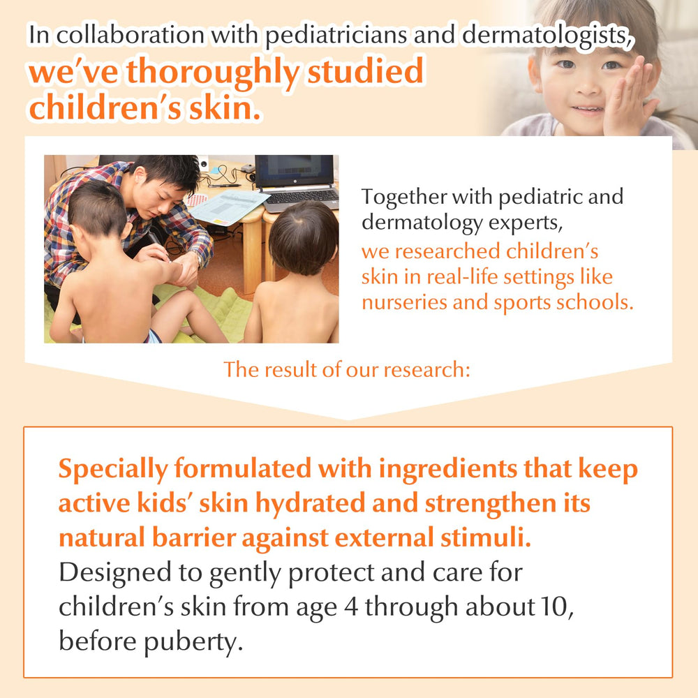 Mama&Kids milky lotion ingredients highlighted for hydrating moisture care
