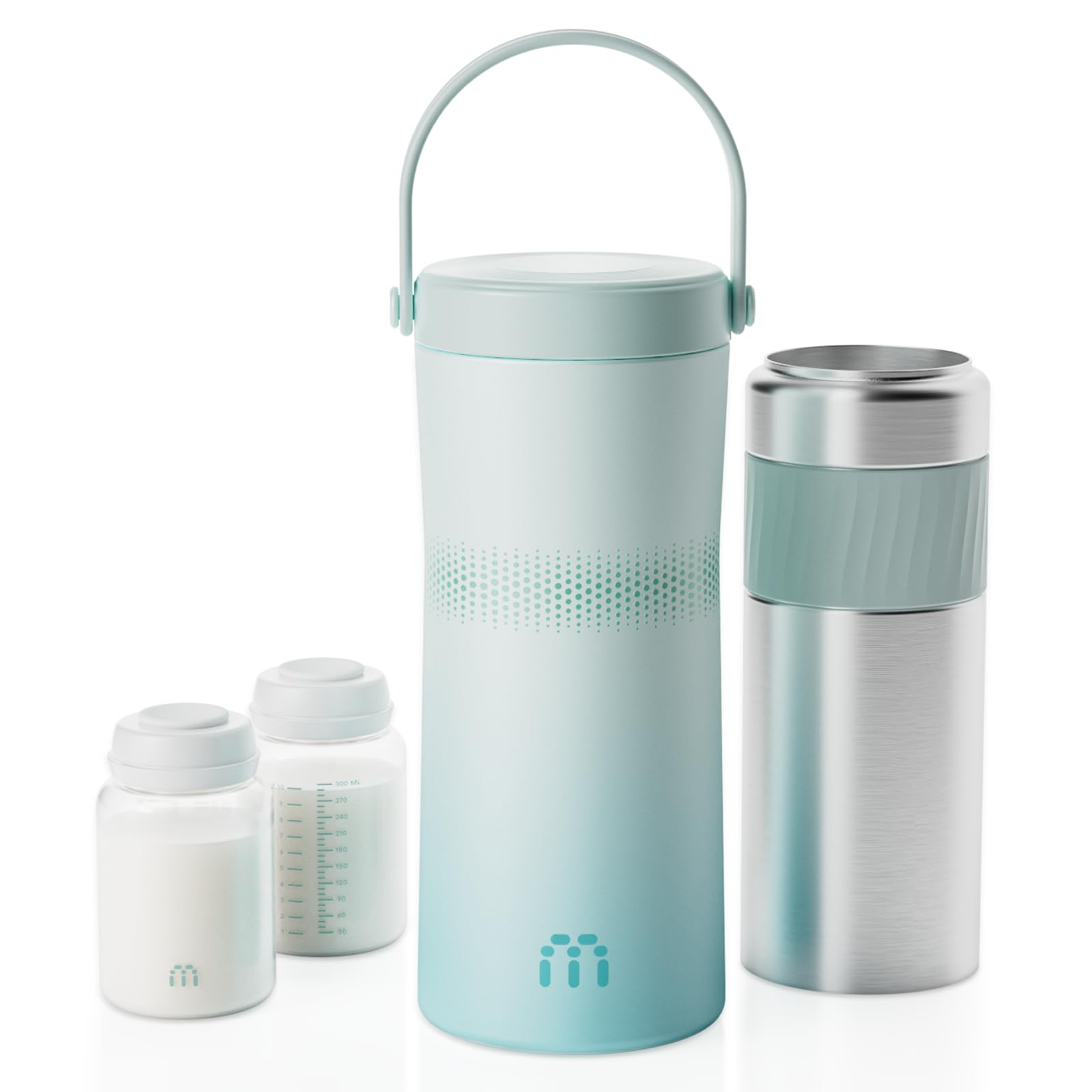 MAMAPRO 22oz breast milk cooler front view, ideal for on-the-go pumping.