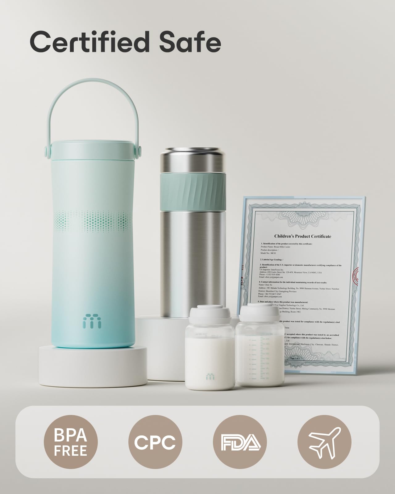 MAMAPRO green cooler with carrying case for versatile use.