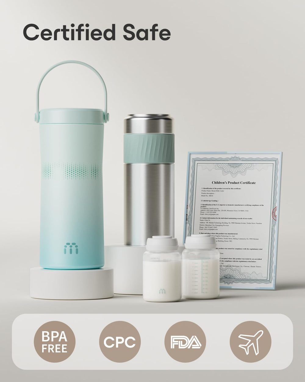MAMAPRO green cooler with carrying case for versatile use.