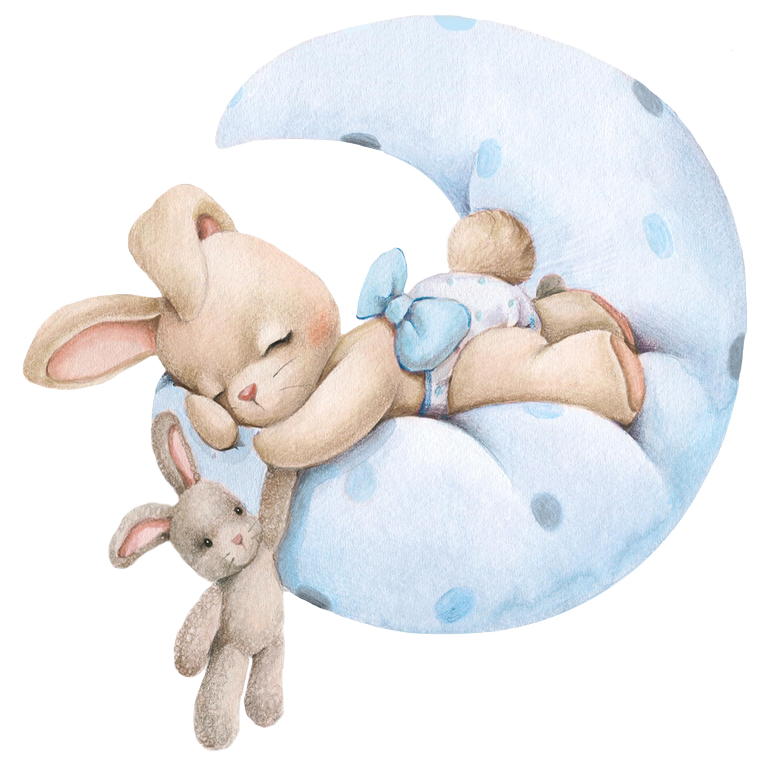 Mamarons Moon and Stars nursery decal inspires calm playroom decor.