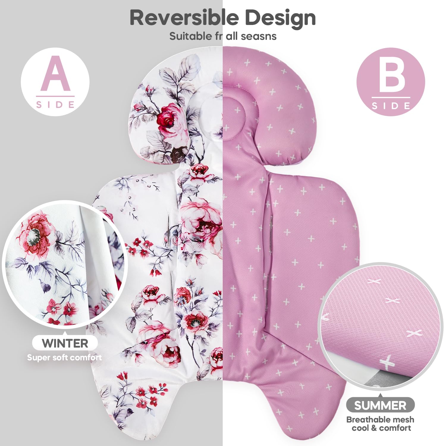 mamatepe 21-inch newborn support with extra padding aids comfort