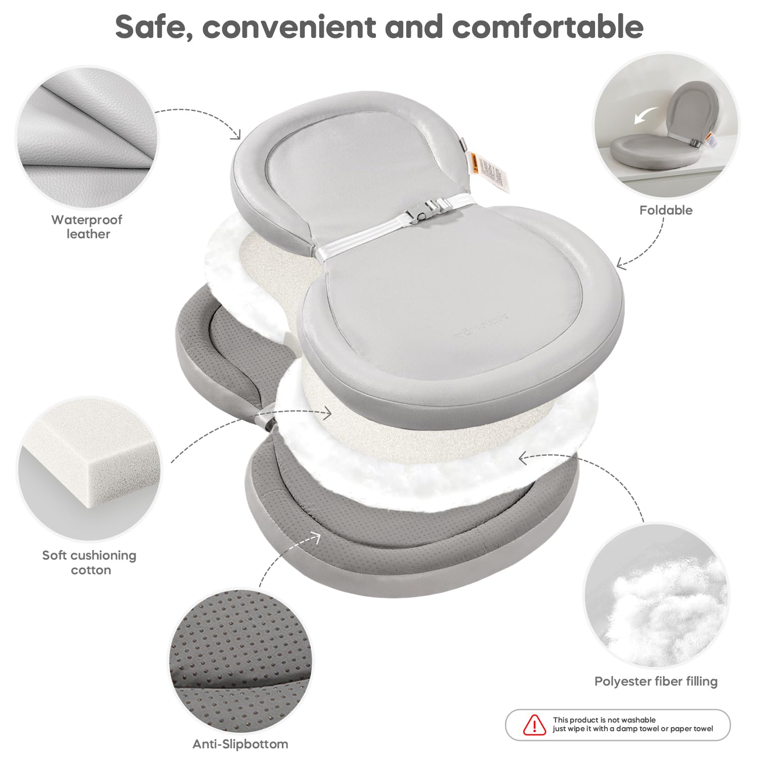 Mamatepe pad in gray adds a neutral touch to nursery spaces