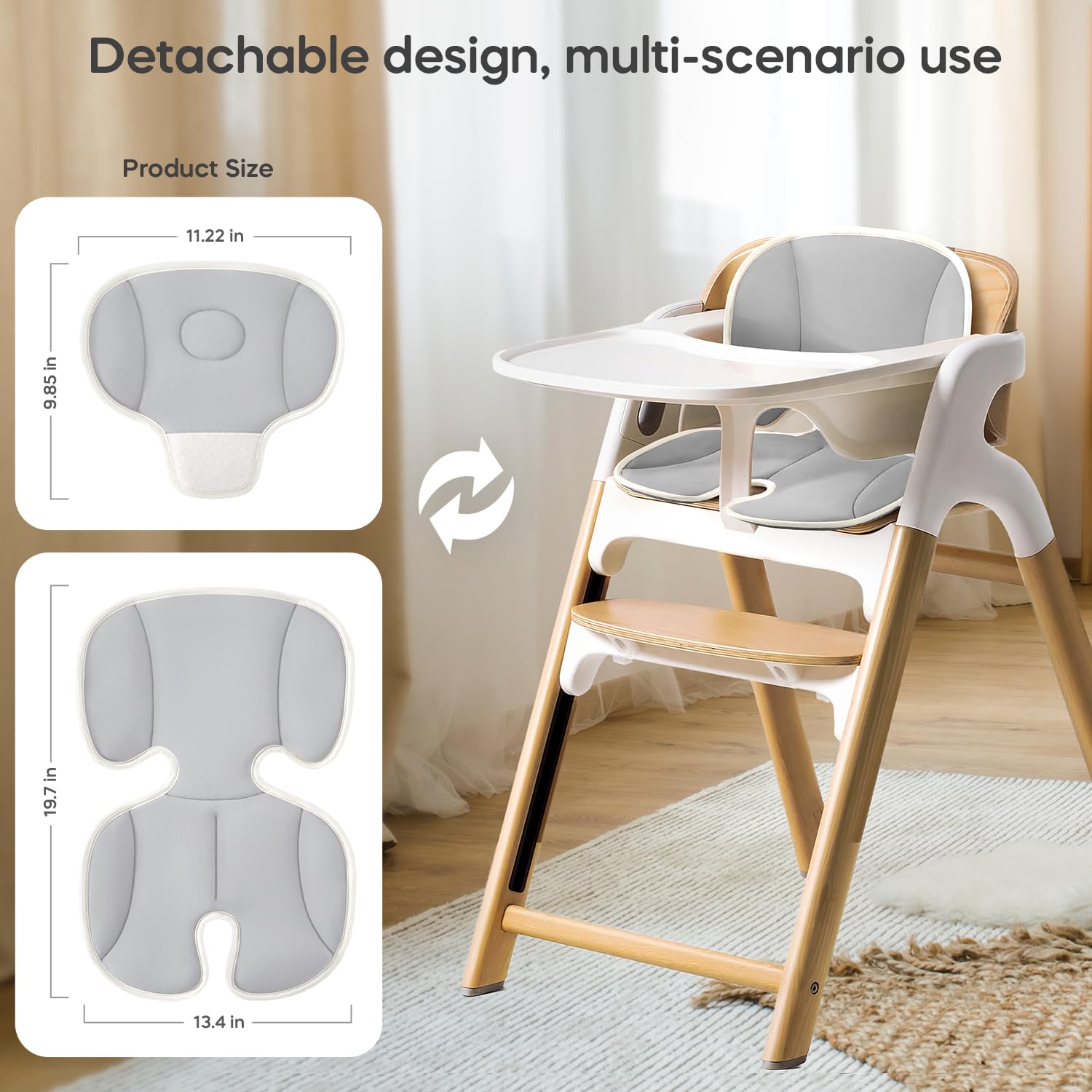 mamatepe cooling pad back with air vents promoting airflow for baby comfort
