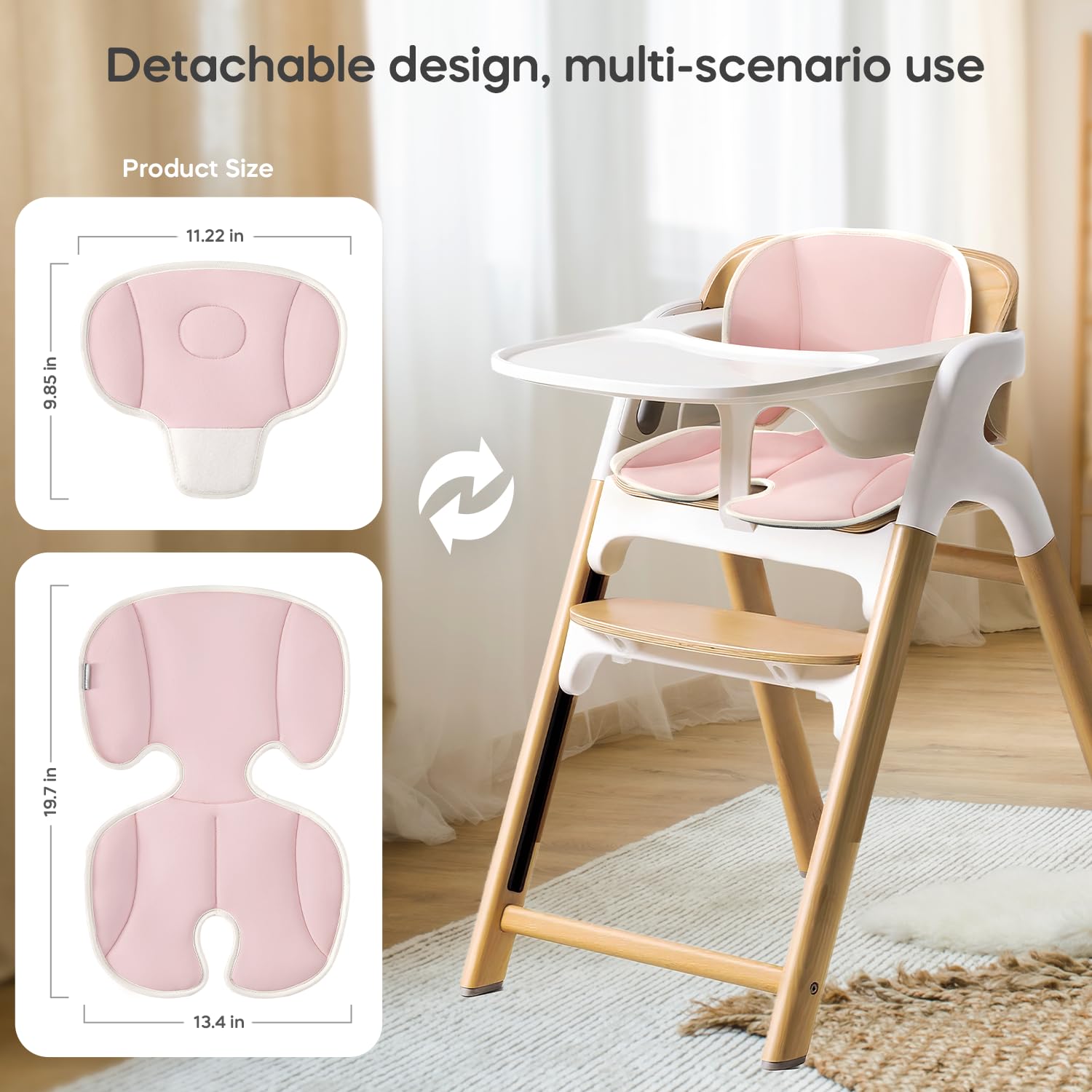 Mamatepe cooling pad back ventilation promotes airflow for baby comfort