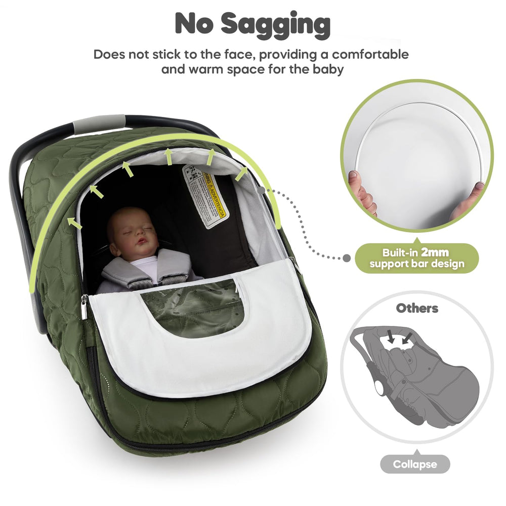mamatepe breathable fabric keeps air circulating while keeping baby warm