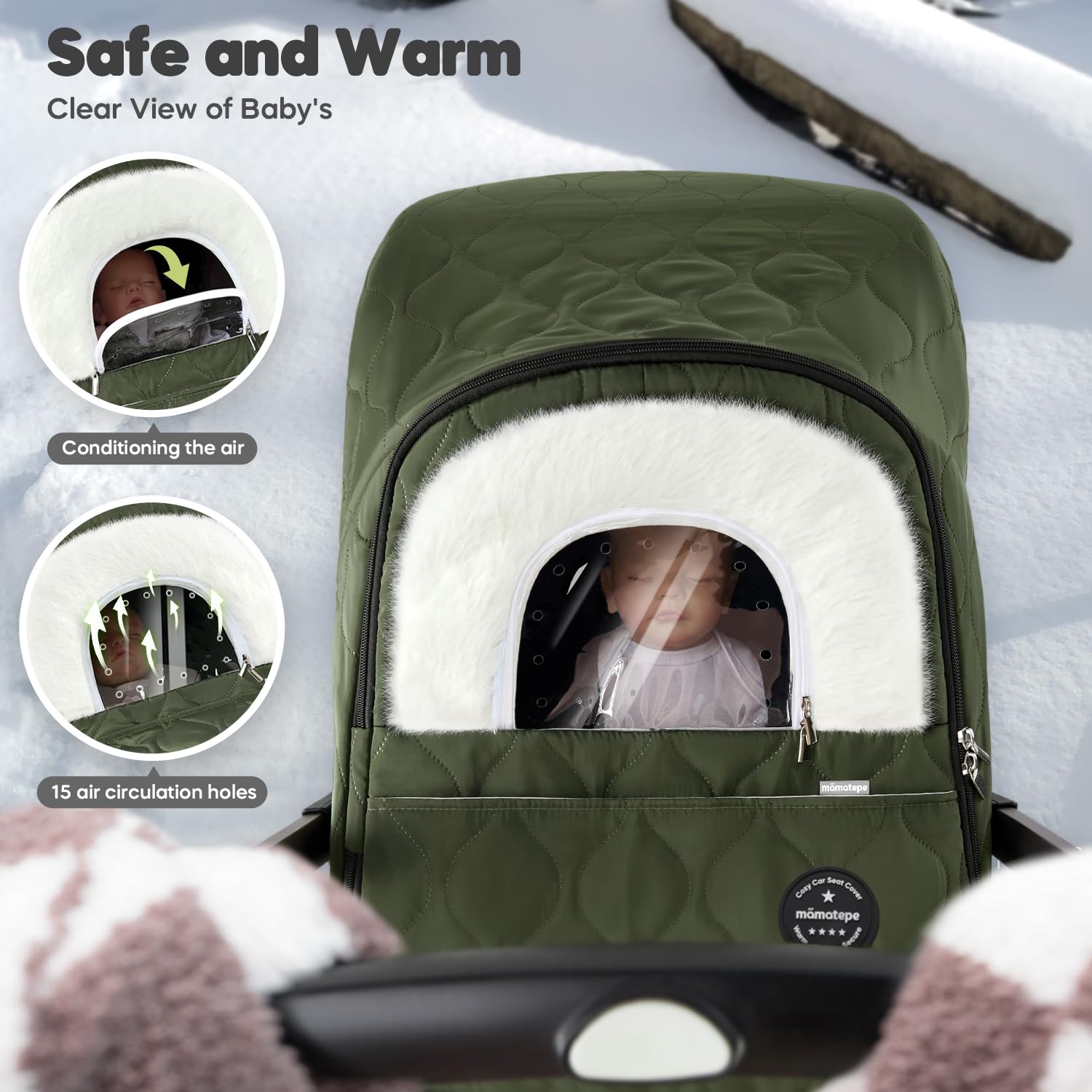 mamatepe full zip design for easy on and off