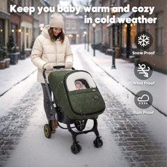 mamatepe transparent window on cover allows quick baby checks without heat loss