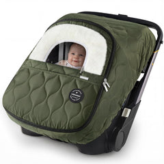 mamatepe winter cover for baby car seat shows waterproof windproof protection