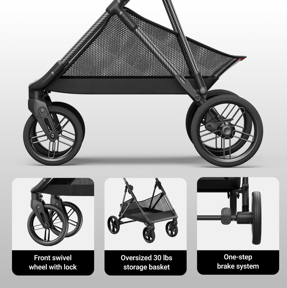 MAMAZING Air Lux car seat adapter included for easy travel