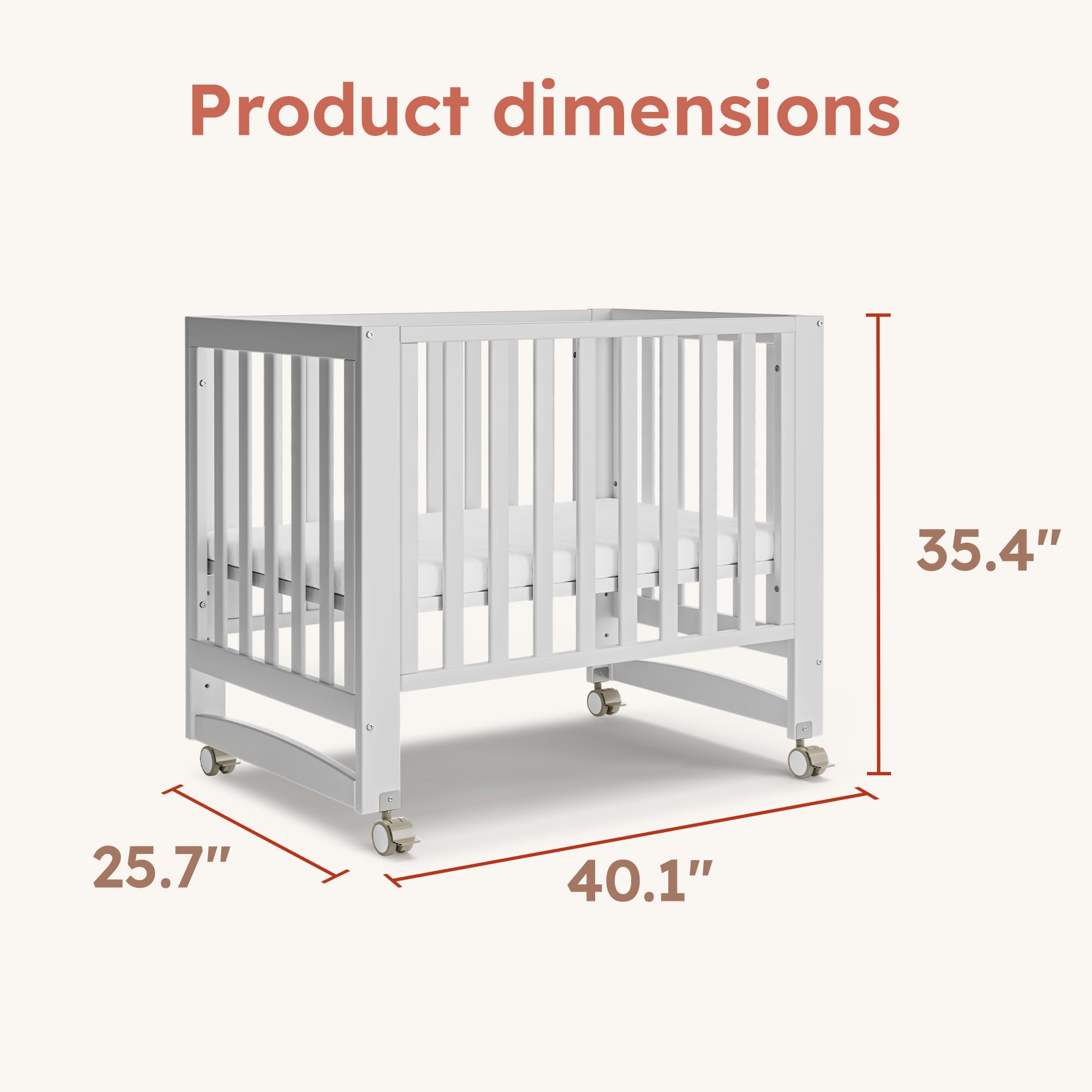 Mamazing EvoNest compatible with 4D fiber mini mattress for a snug fit.