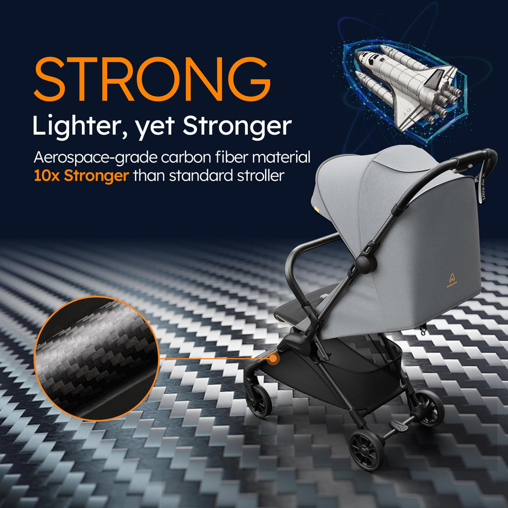 MAMAZING Ultra Air X folded-compact design fits overhead bins