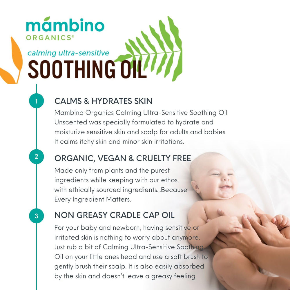 Mambino Organics Soothing Baby Oil after shower hydrates without heaviness