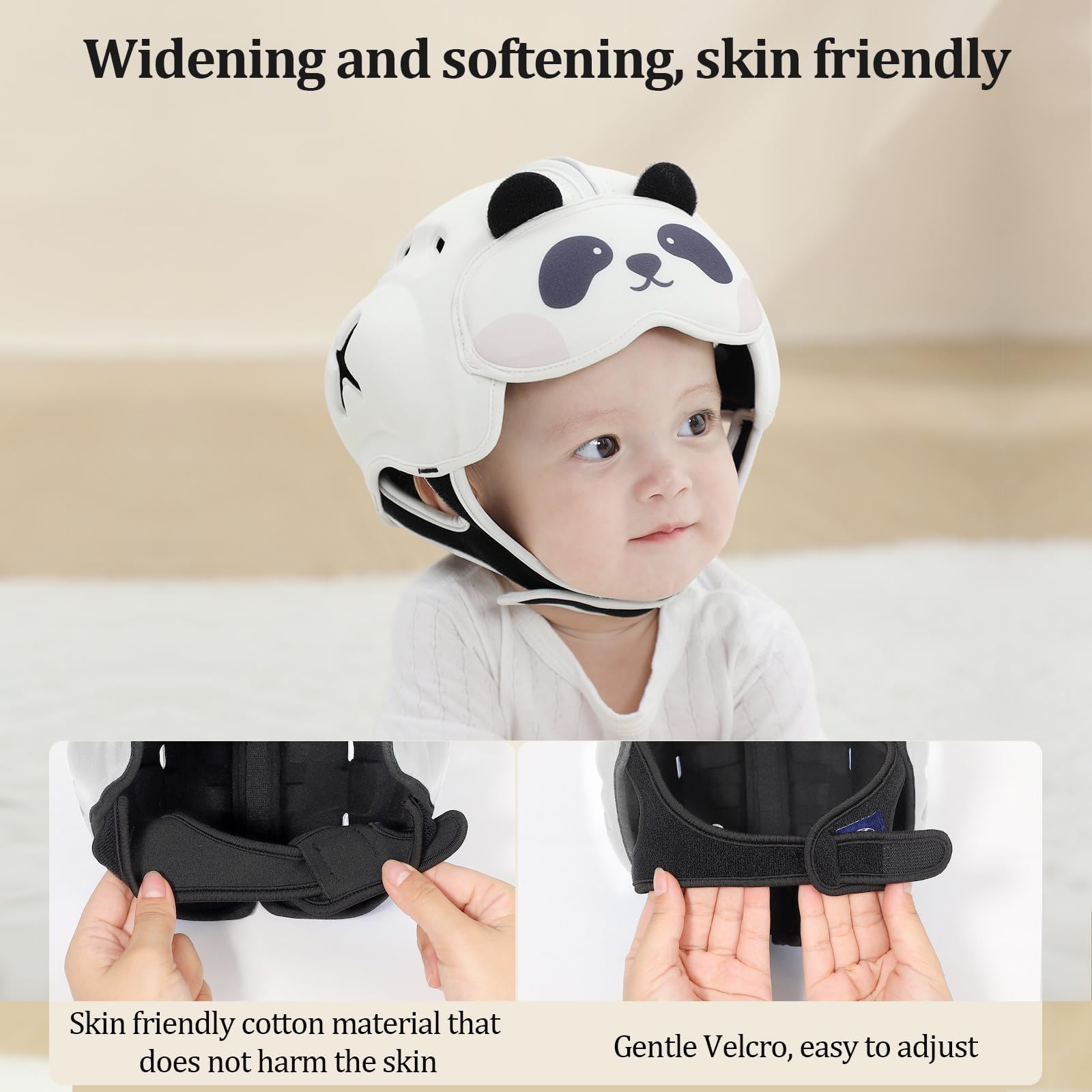 MAMBOBABY GUARD Panda helmet in everyday playtime and exploration