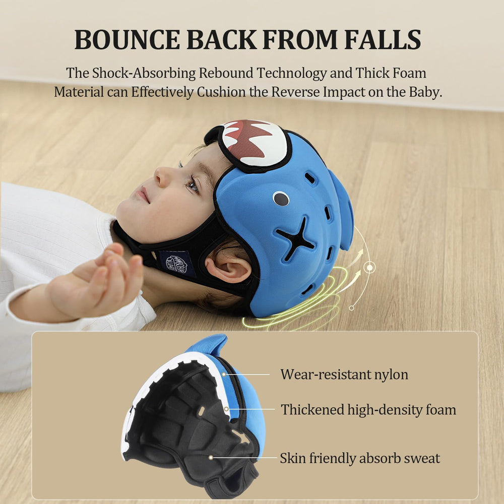 Foam padding detail on MAMBOBABY GUARD Shark, for comfortable protection.