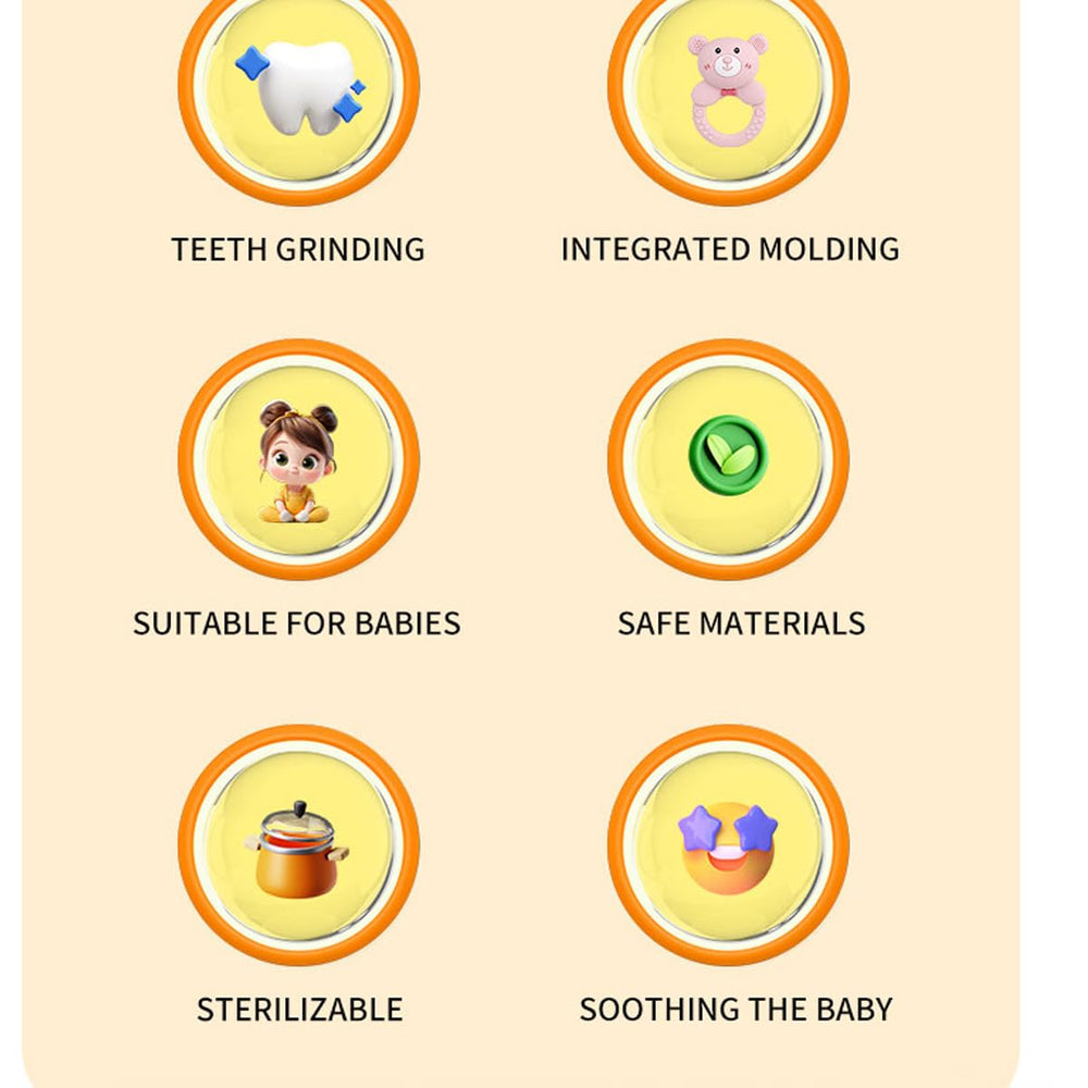 Mamigeor Easy Grip Ring—comfortable hold for little hands during teething.
